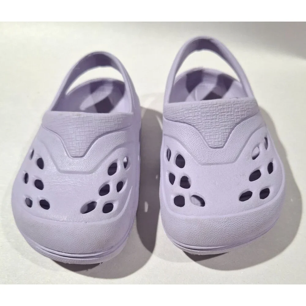 Wonder Nation Toddler Girls USA Clogs Shoes Lilac Purple Size 4 Infant Water
